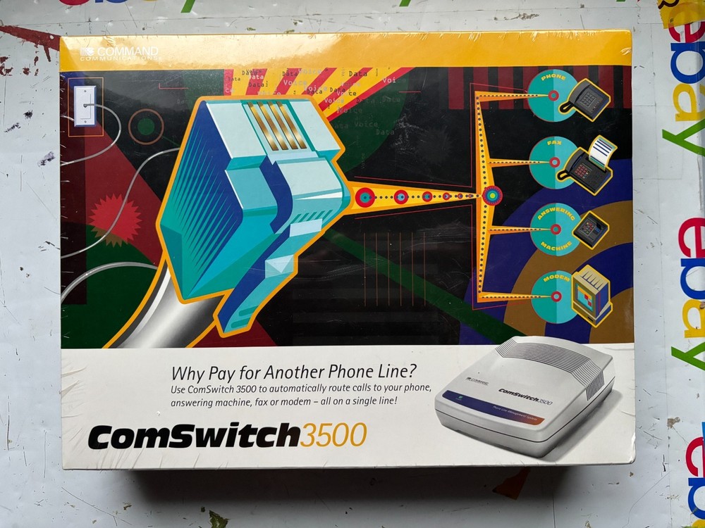 Command Communications Com (CS3500) 4-Ports External Switch ComSwitch 3500 New