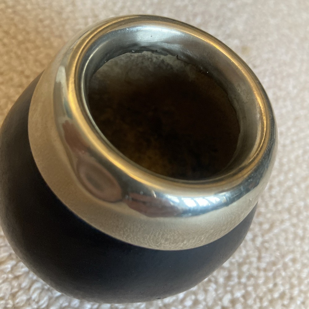 Vintage Silver Gourd Yerba Mate Cup