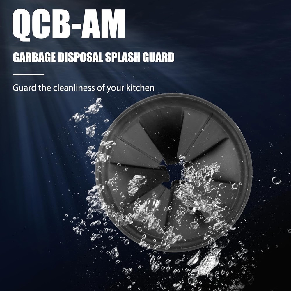 3 3/8" Black Garbage Disposal Splash Guard for InSinkErator Evolution Series