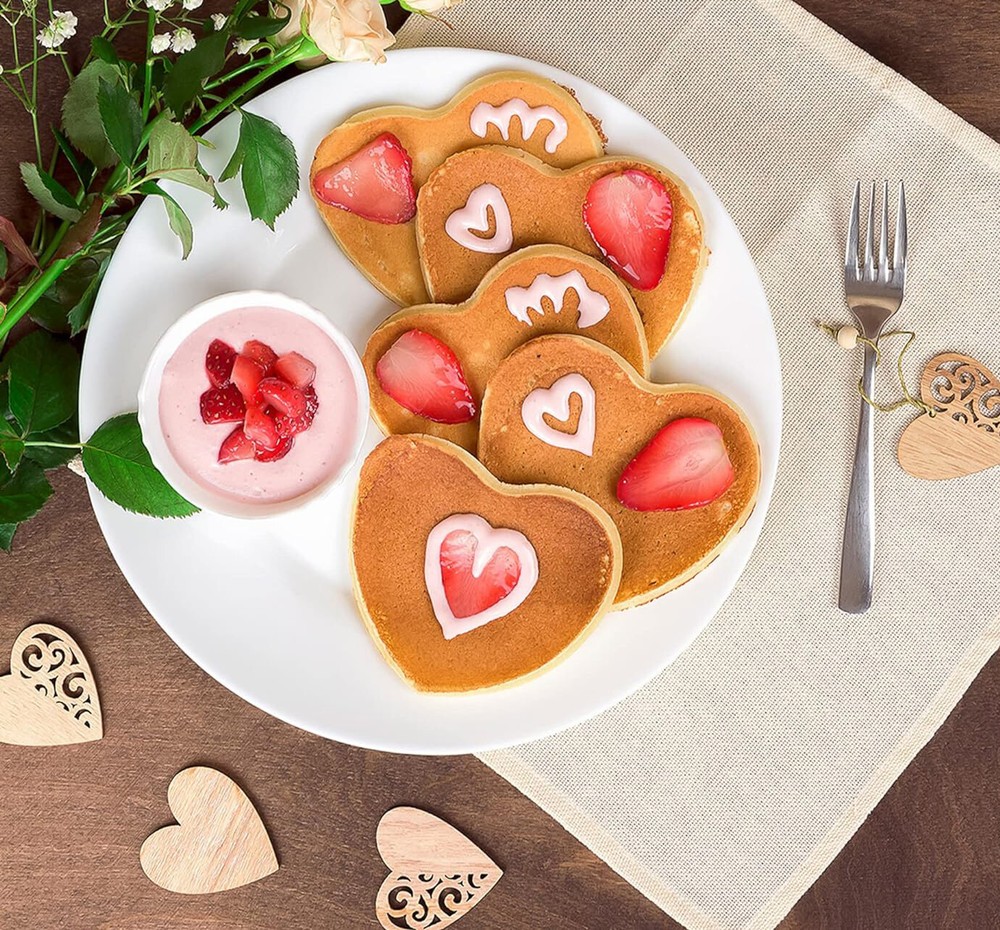 5Pcs Fried Egg Non Stick Stainless Steel Pancake Ring Mold Cooking Kitchen Tools