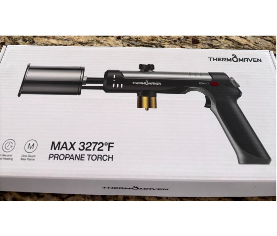 NEW Propane Torch with One-Touch Max Fire,with Safety Lock, Charcoal Lighter