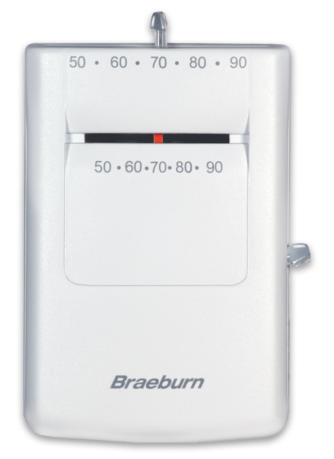 Braeburn 505 White Heating Only Mechanical Thermostat