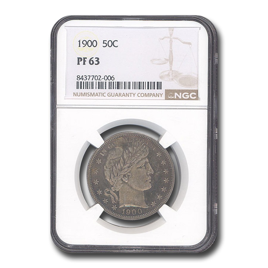 1900 Barber Half Dollar PF-63 NGC