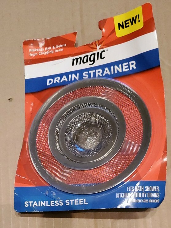 Magic 3 piece Stainless Steel Drain Strainer bath,  Shower,  kitchen & utility