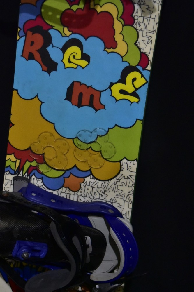 ROME LABEL SNOWBOARD SIZE 142 CM WITH MORROW MEDIUM BINDINGS
