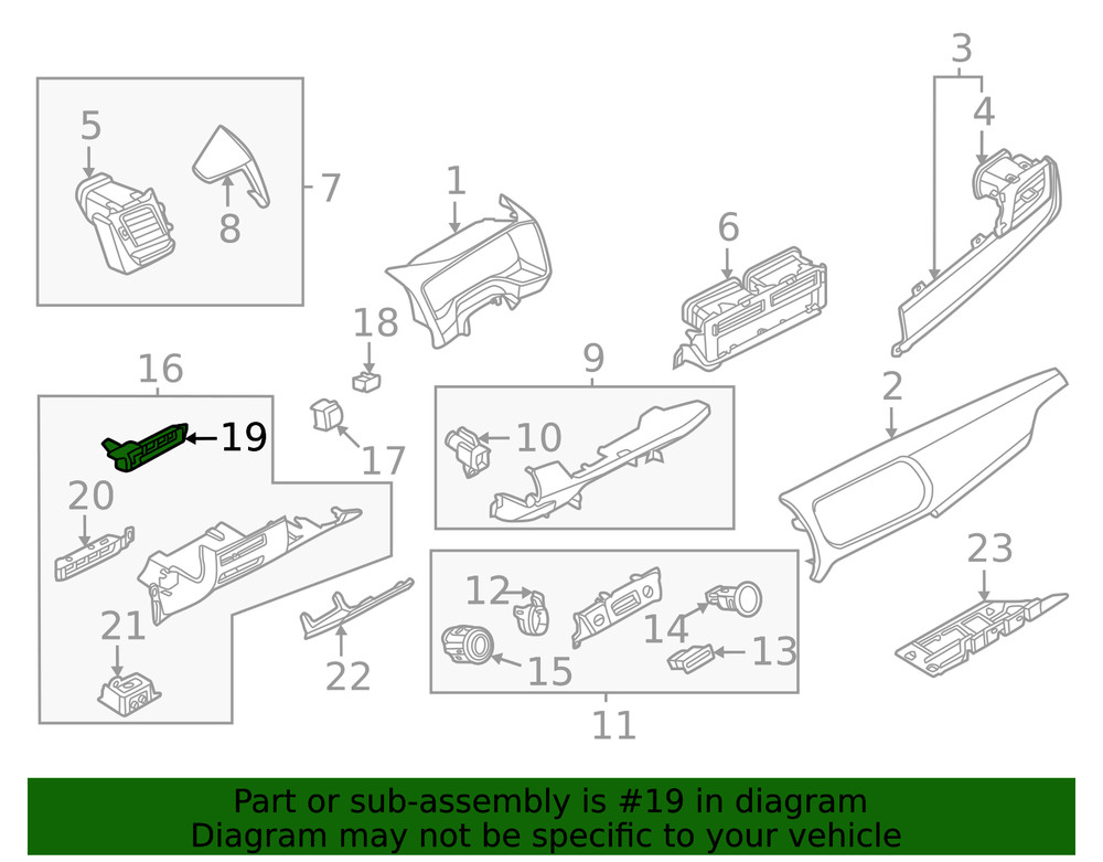 Genuine Nissan Combination Switch Bracket 68168-6RB0A
