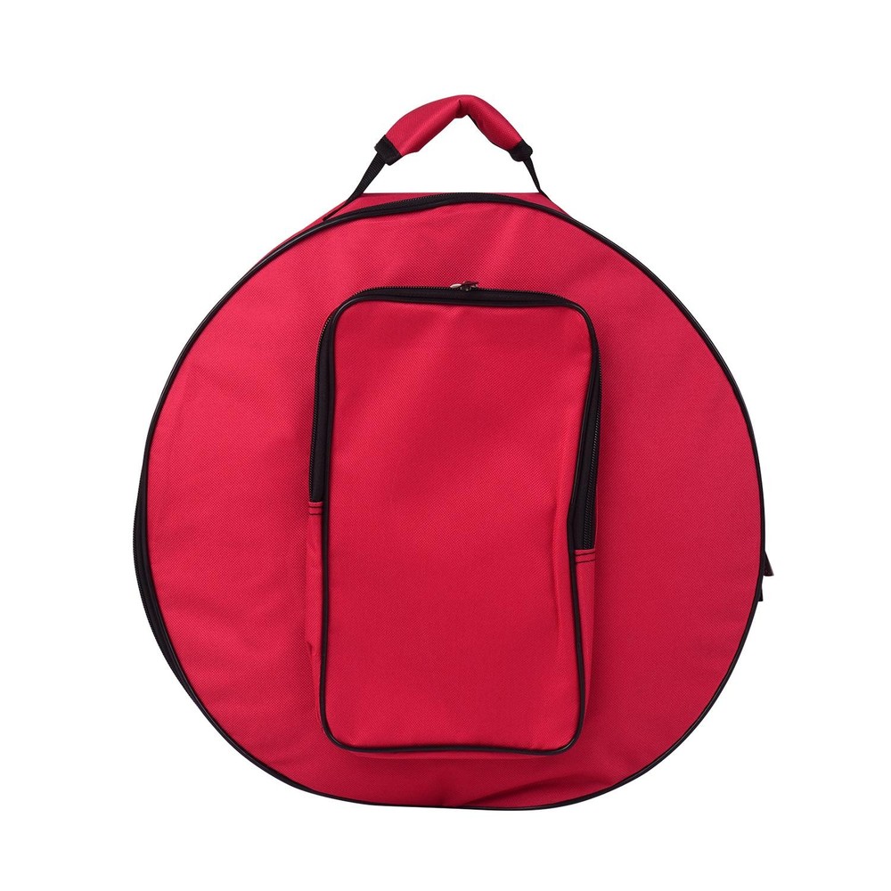 Compact Snare Drum Bag Backpack Case with Shoulder Strap Outside Pockets Musical