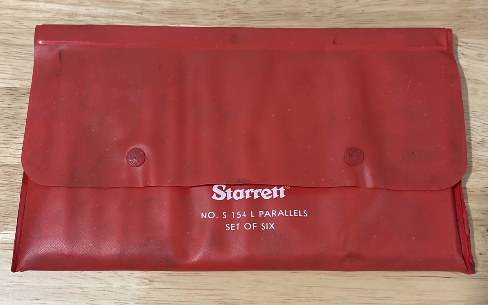 Starrett Adjustable Parallel Set S154L, 6 Machinist Tools