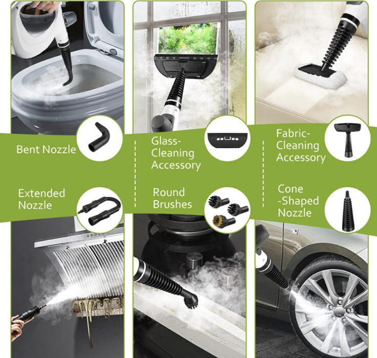 Handheld Steam Cleaner, Pressurized Steam Cleaner