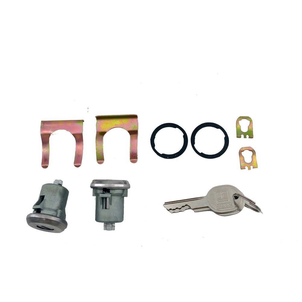 Chrome Ignition Key Switch Cylinder & Door Lock Pair Set W/ Keys For GM US