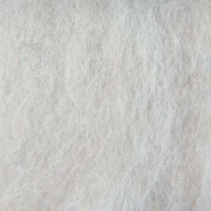 Wool Roving 12" .22oz Light Gray