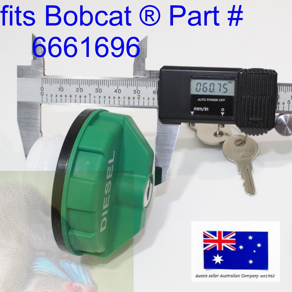 for Bobcat Locking Diesel Fuel Cap 6661696 E16 E17 E17Z E19 E20 E20Z E25 E26 E27
