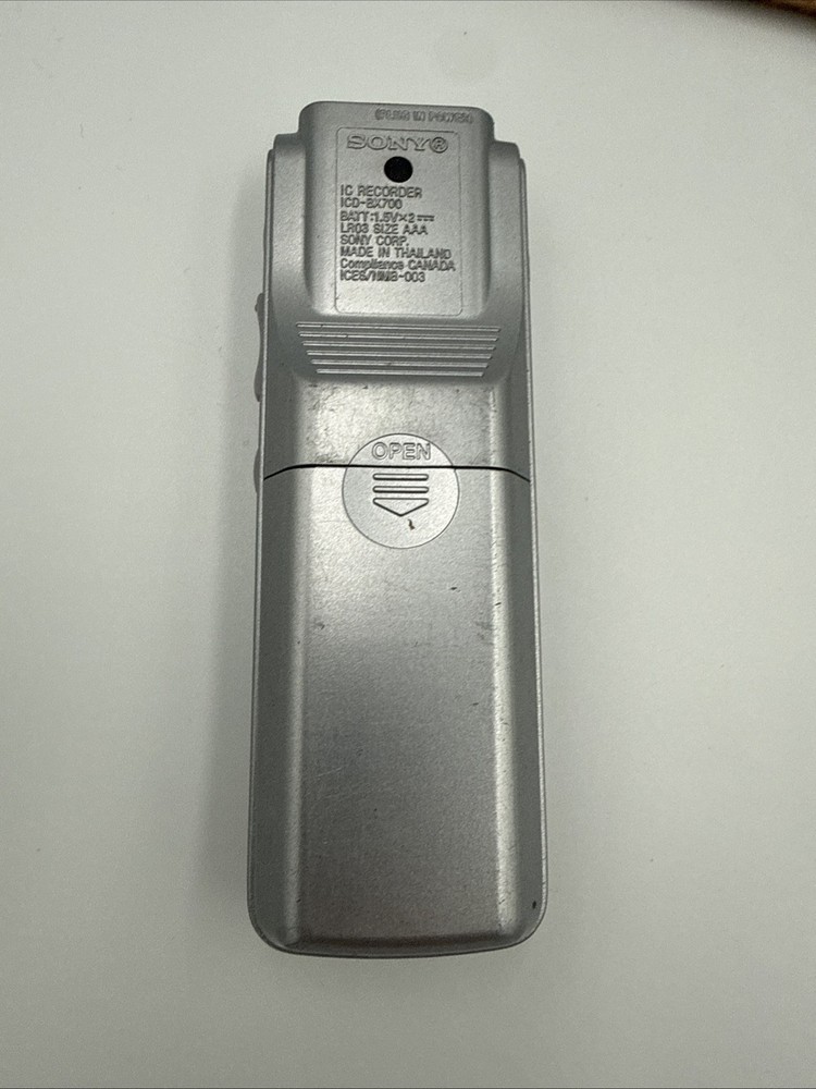 SONY IC Recorder ICD-BX700 Silver Digital Voice Recorder Handheld - WORKING