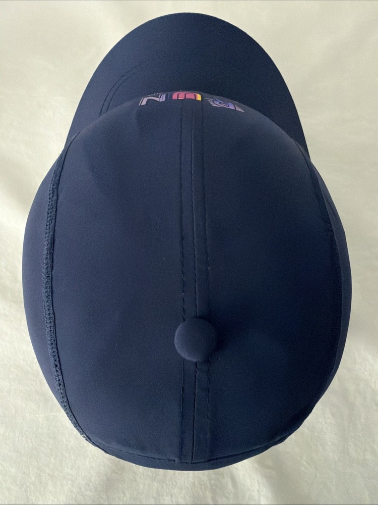 Brooks Run Happy Blue Athletic Running Cap Adjustable OSFA