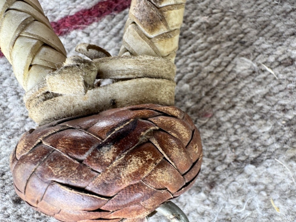 Handmade Vintage Rawhide Bosal Calfskin Wrapped