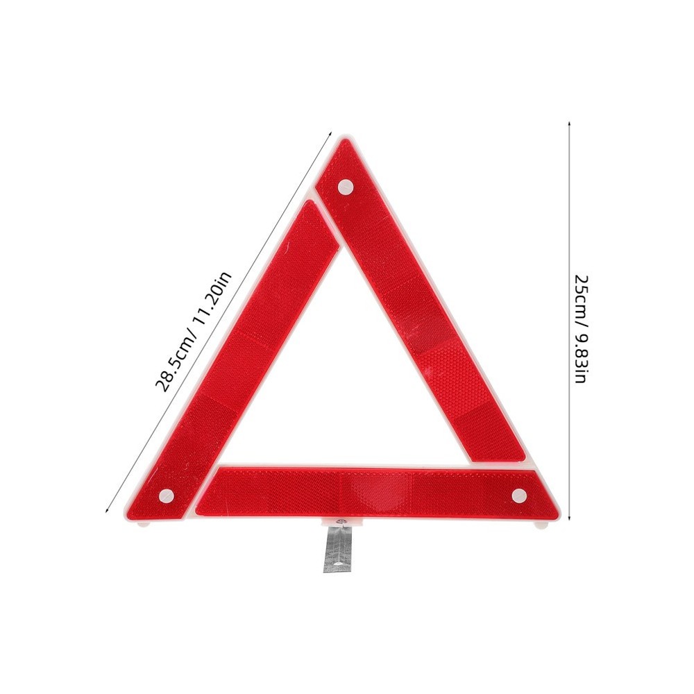 Reflective Triangle Warning Sign Triangles Emergency Roadside Car Safety
