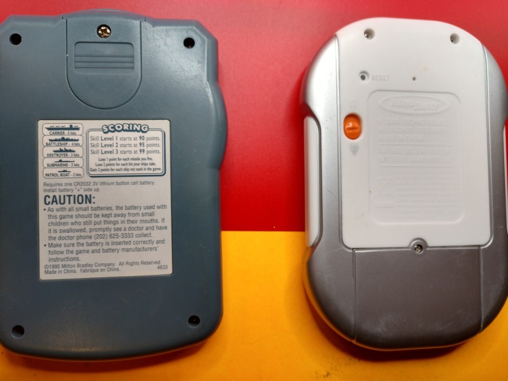 Handheld electronic games 2 LOT Battleship & Sudoku