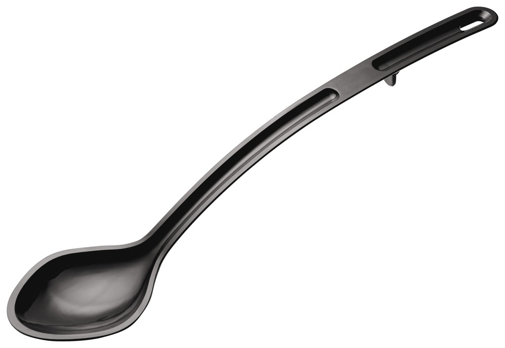 15" Serving Spoon, Black, PC, Curve (12 Each)