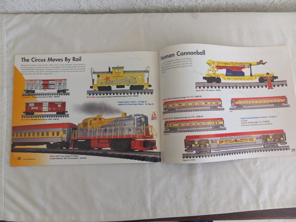 K-Line Electric Trains 2001 Second Edition Catalog Excellent Condition