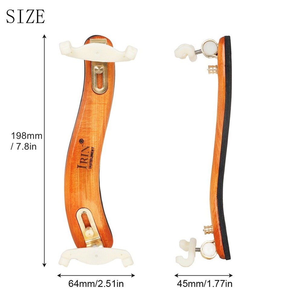 Solid Wood Classical Style Violin Shoulder Rest for 4/4 and 3/4 Violin
