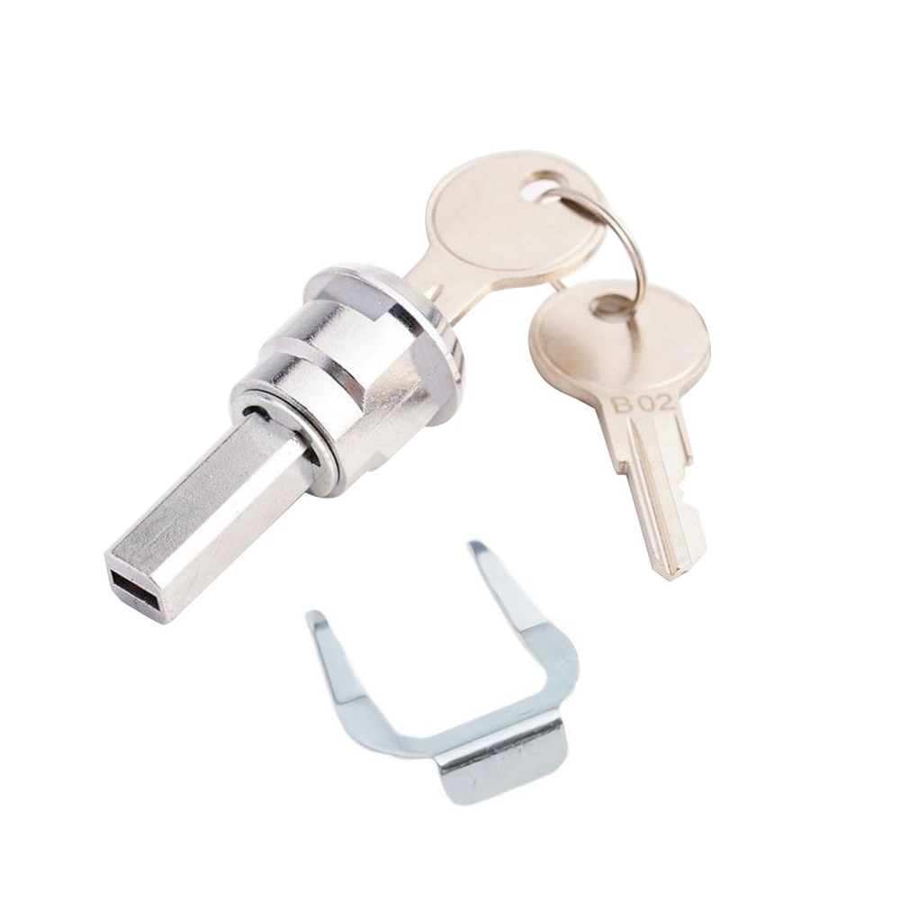 A Set Silver Universal Stainless Toolbox Lock For Movable Tool Cabinet Drawer