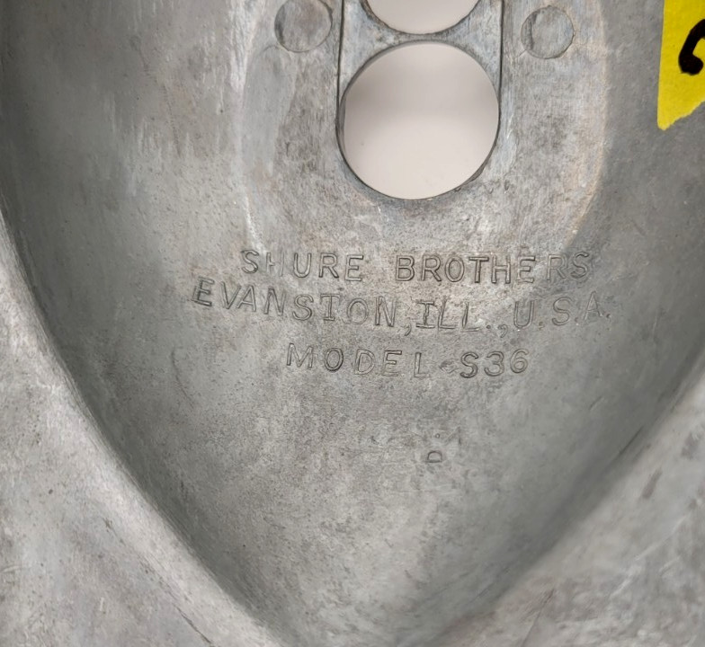 Vintage Shure S36 Microphone Stand Base