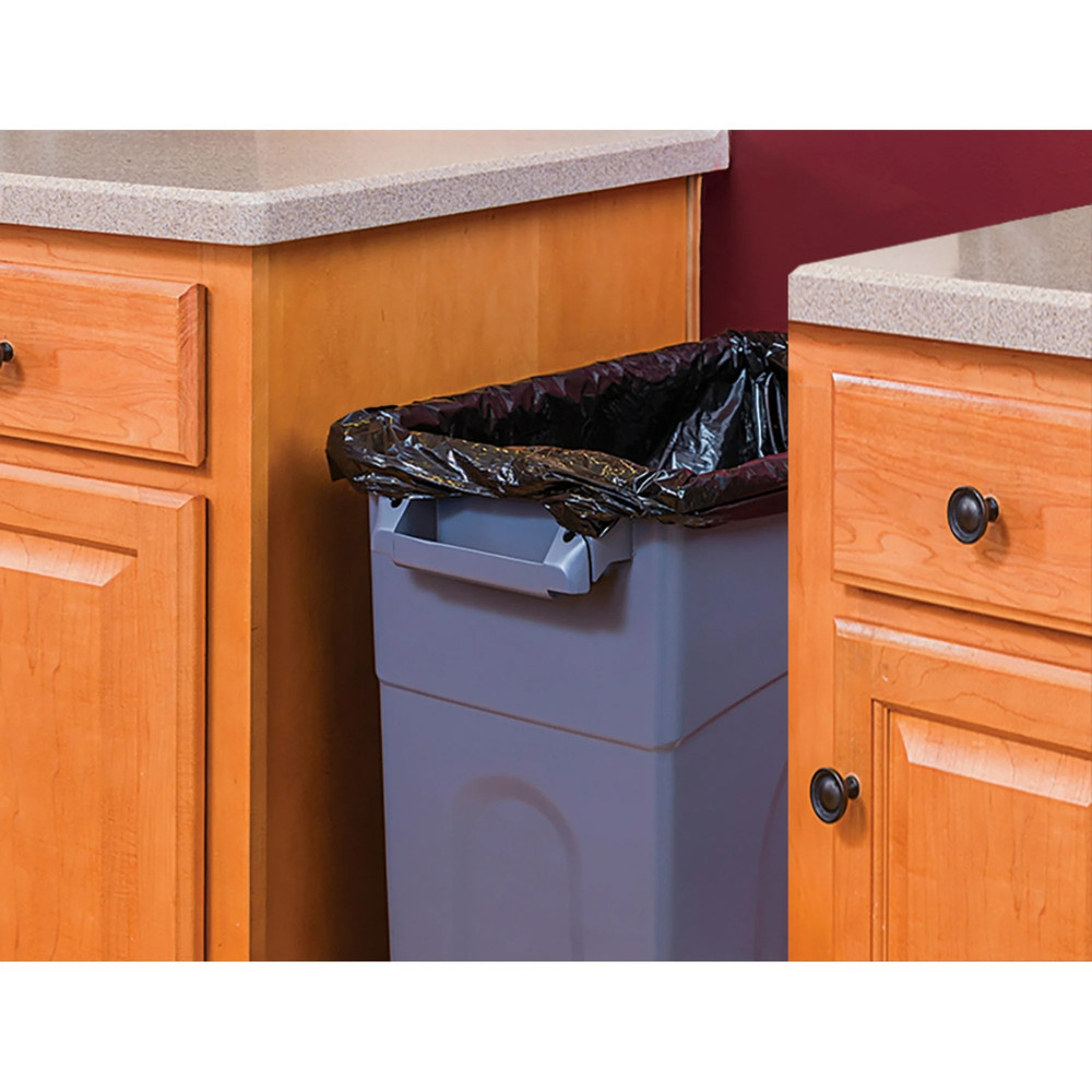 Hyper Tough 23 Gallon Heavy Duty Plastic Highboy Garbage Container, Black New