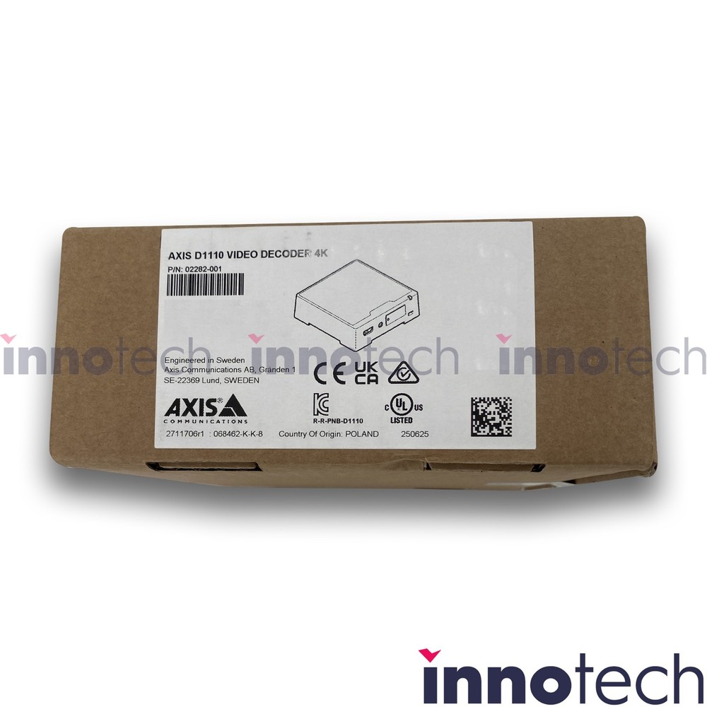 AXIS D1110 Video Decoder 4K 02282-001 New Sealed