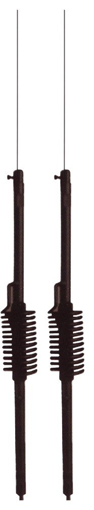 2 Lot ProComm CHIMP-BK 5000 Watt High Power 10-11 Meter Black CB Antennas