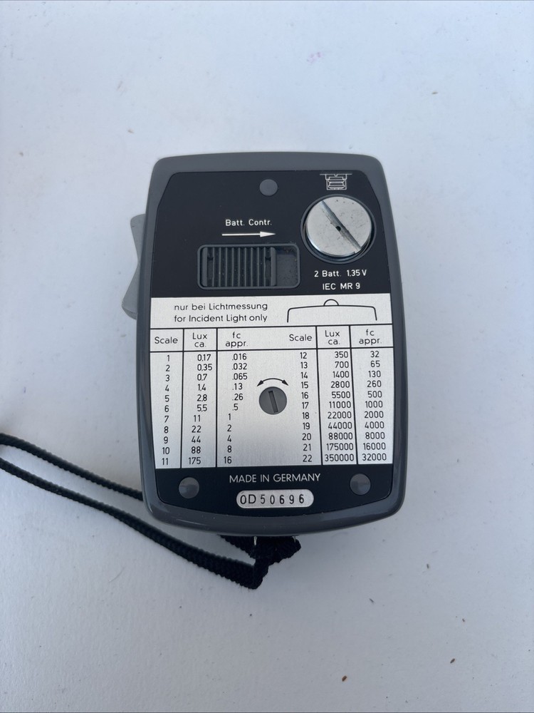 Gossen Luna Pro Ambient Analog Light Exposure Meter, Excellent & Leather Case