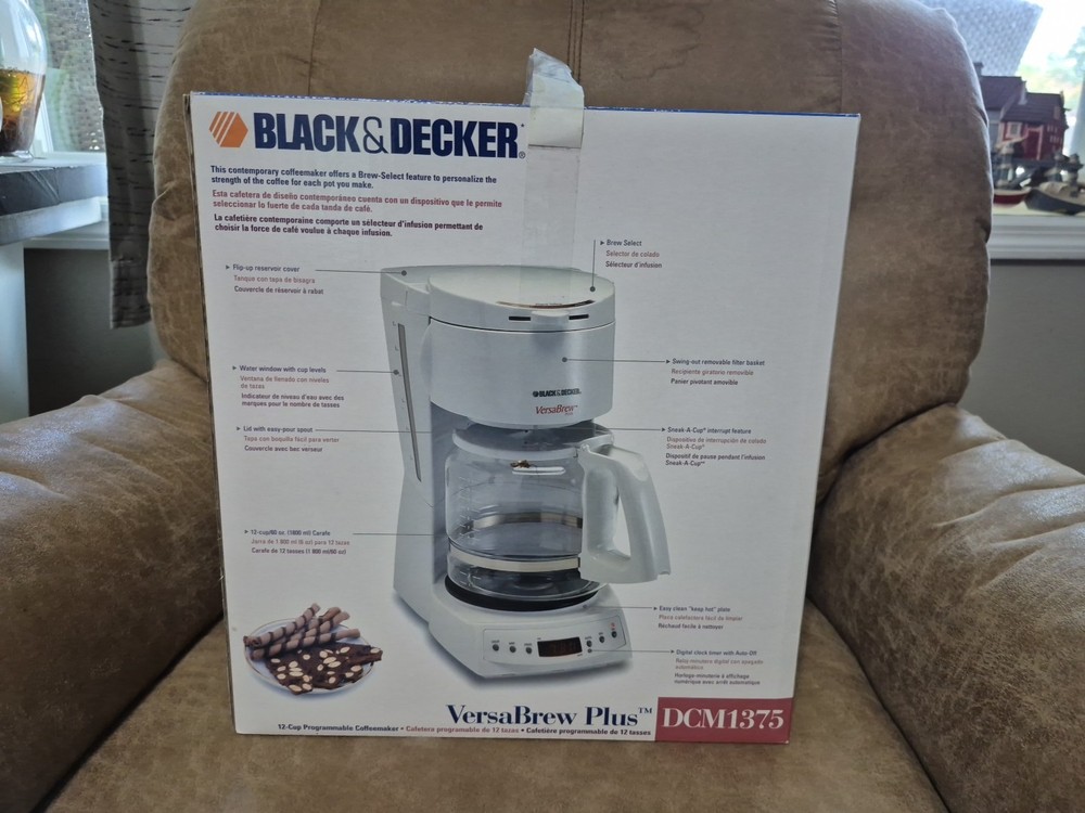Black & Decker DCM 1375 Versa Brew Plus Coffee Maker New Sealed