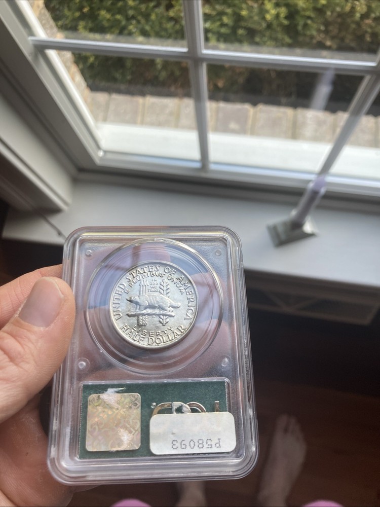 1936 Wisconsin Silver Half Dollar PCGS MS65 Old Holder