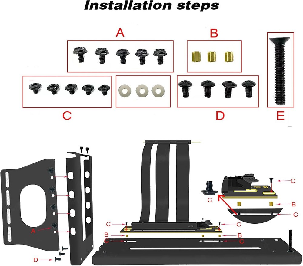 Graphics Card Bracket with Versatile Vertical GPU Mount Bracket and Gpu Holder
