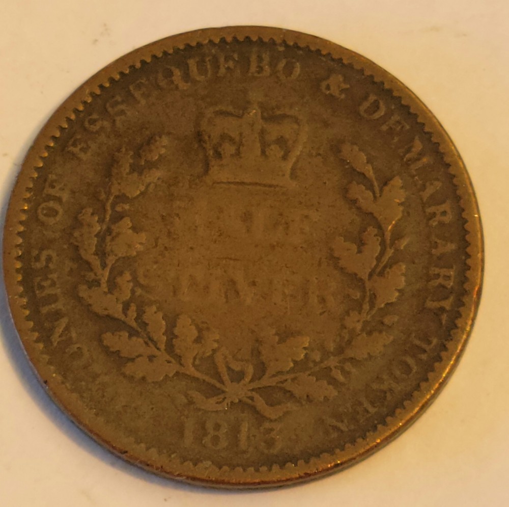 1813 essequebo & madarary stiver token