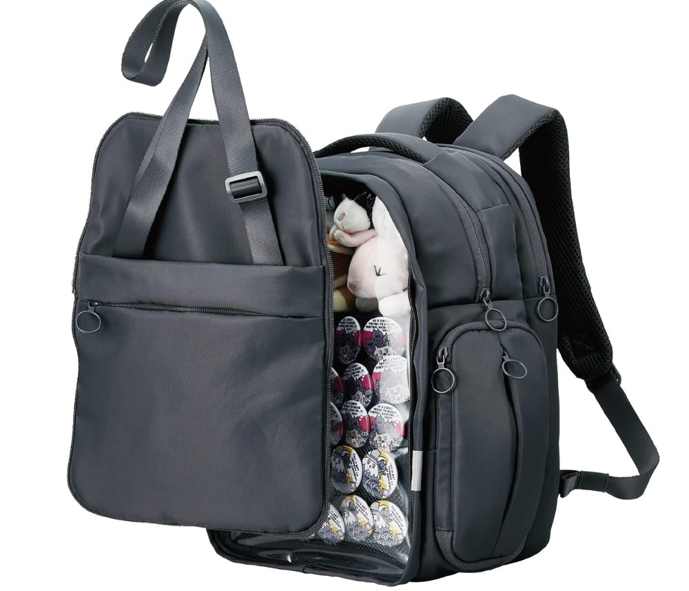 ELECOM Backpack Push Bag Ita Bag M Size Detachable Front Part Black NEW