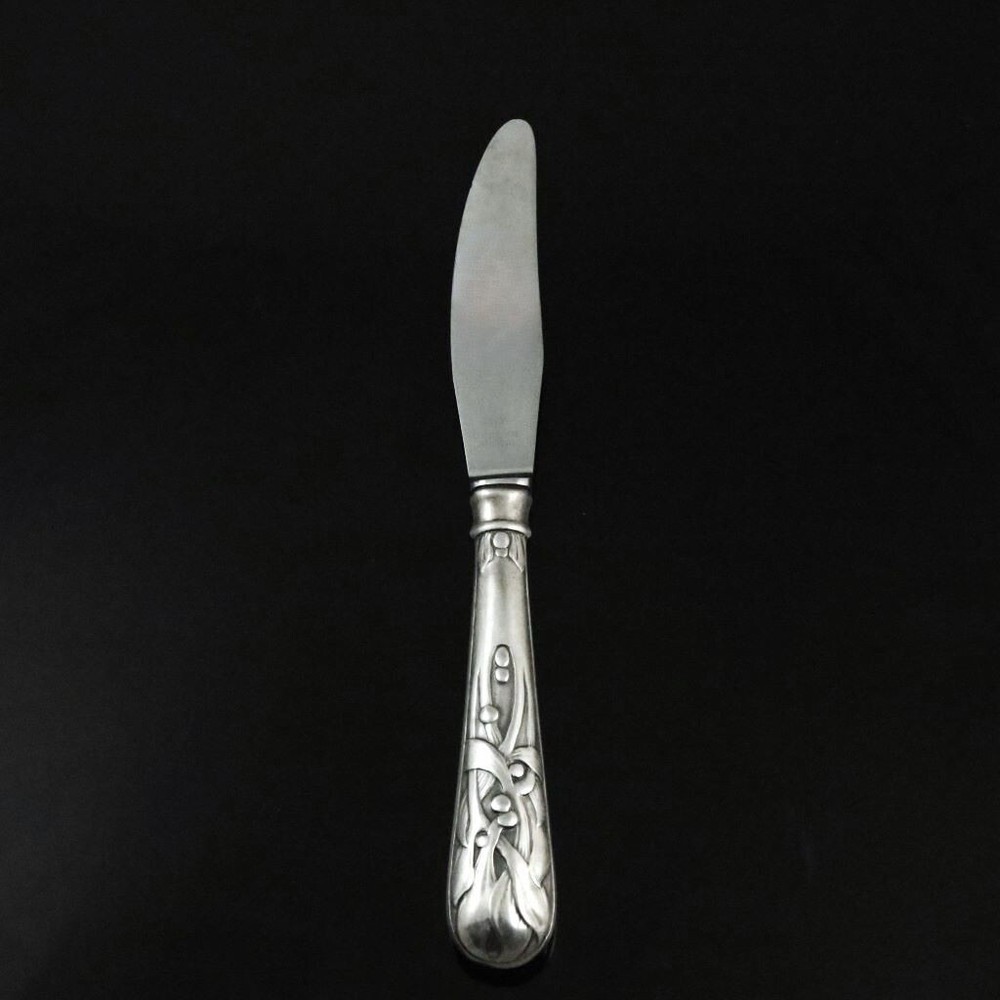 Heimbürger Silver Dinner Knife 21 cm - Mistletoe / Mistelten