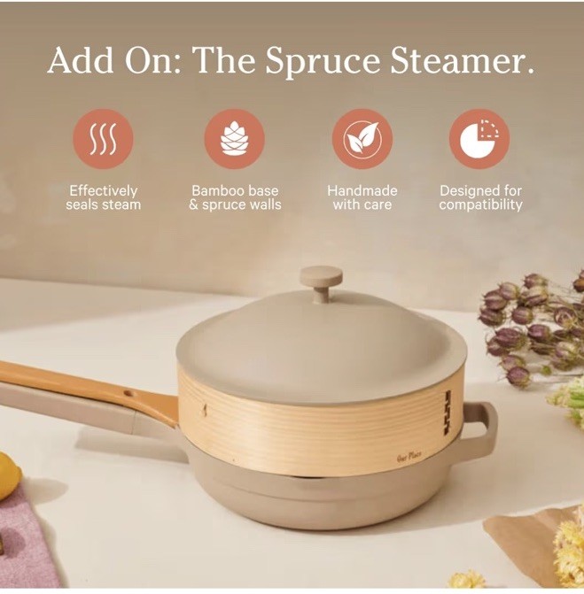 Our Place Bamboo Steamer, Chopsticks Set