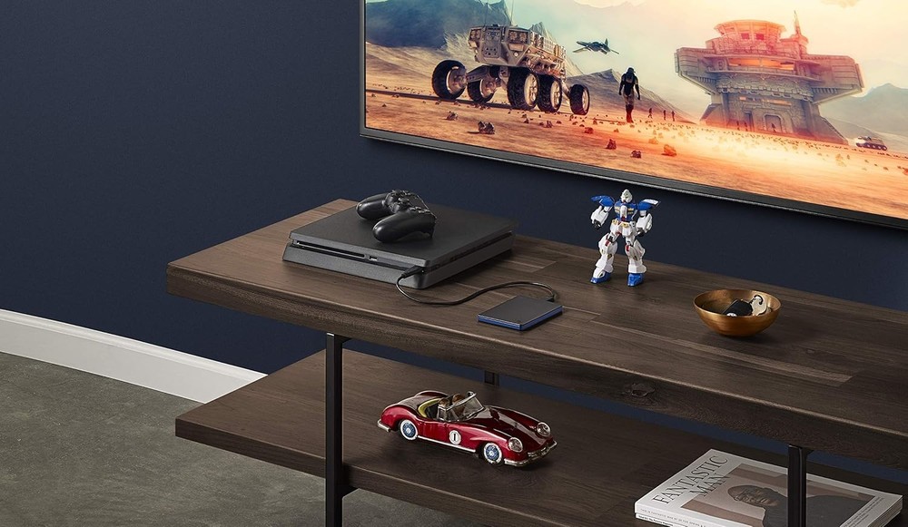 Compact 2TB External Hard Drive - Perfect Portable Solution for PS4 Gamers