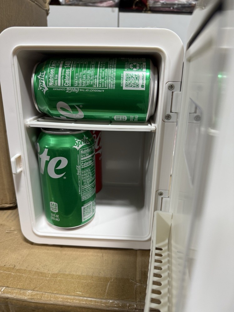 6 Can Portable 4L White Car Mini Fridge