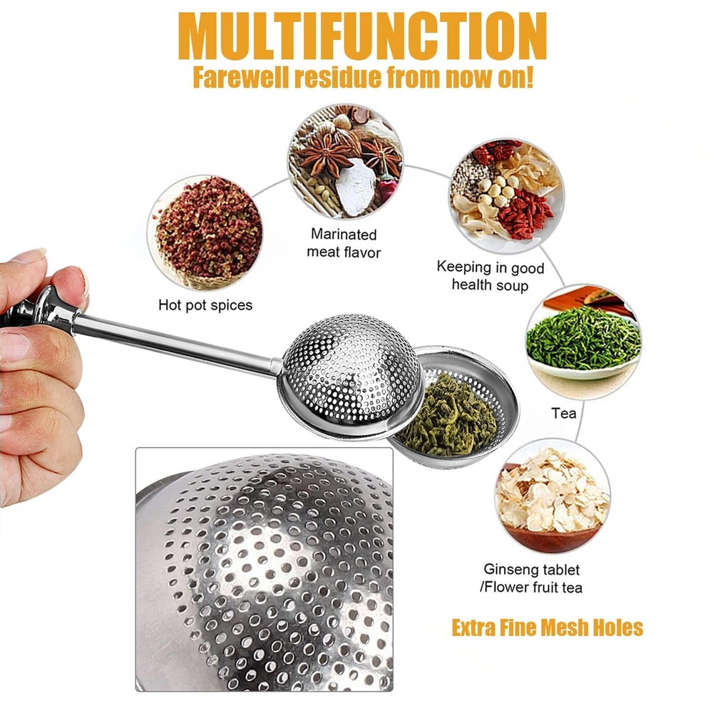2pack Tea Ball, tea infuser for loose leaf tea, tea strainers for loose tea, ...