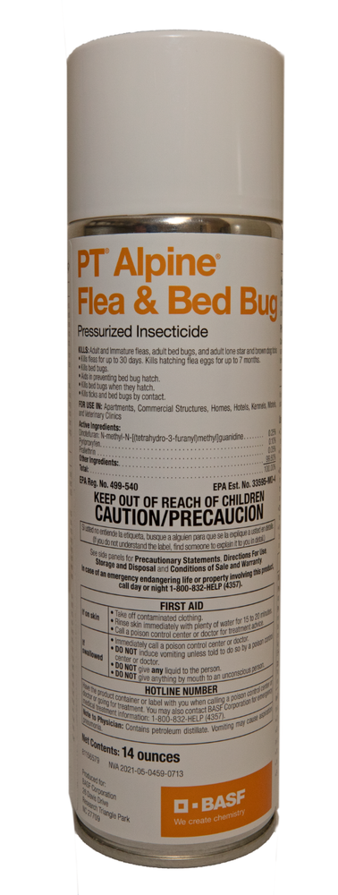 PT Alpine Flea & Bed Bug Spray 14 oz Can by BASF