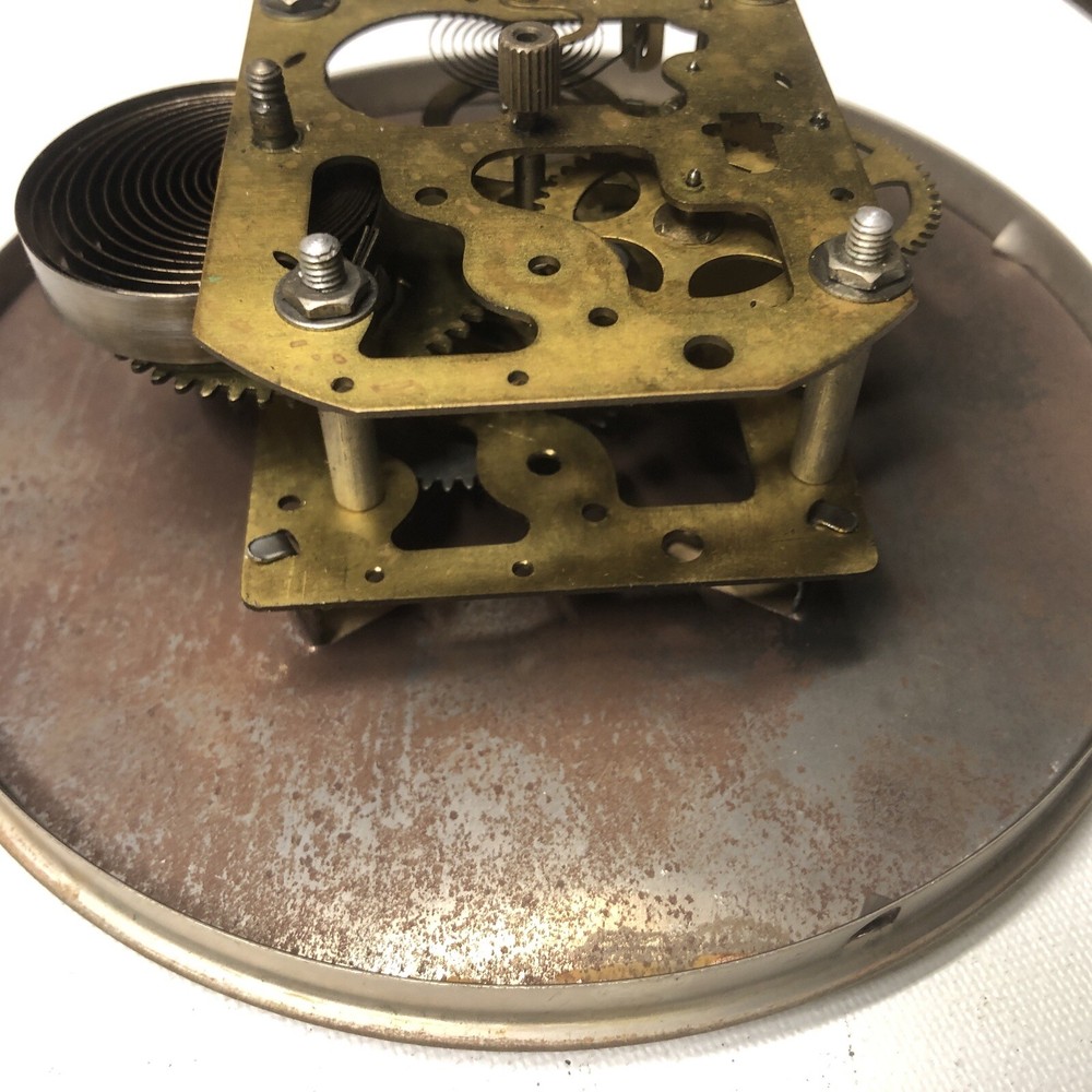 Vintage Gilbert Kitchen Clock & Face Movement PARTS REPAIR