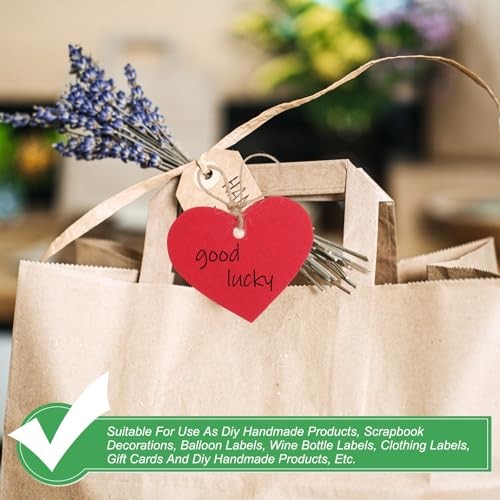 Gift Tags with String, 100Pcs Scalloped Top Rectangle Hollow Butterfly Gray