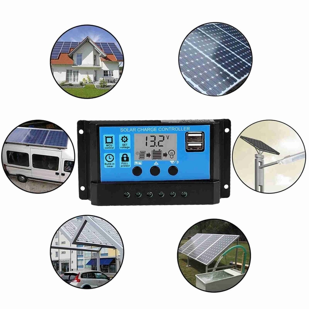 50A 12V 24V Auto Solar Charge Controller PWM Controller(50A)