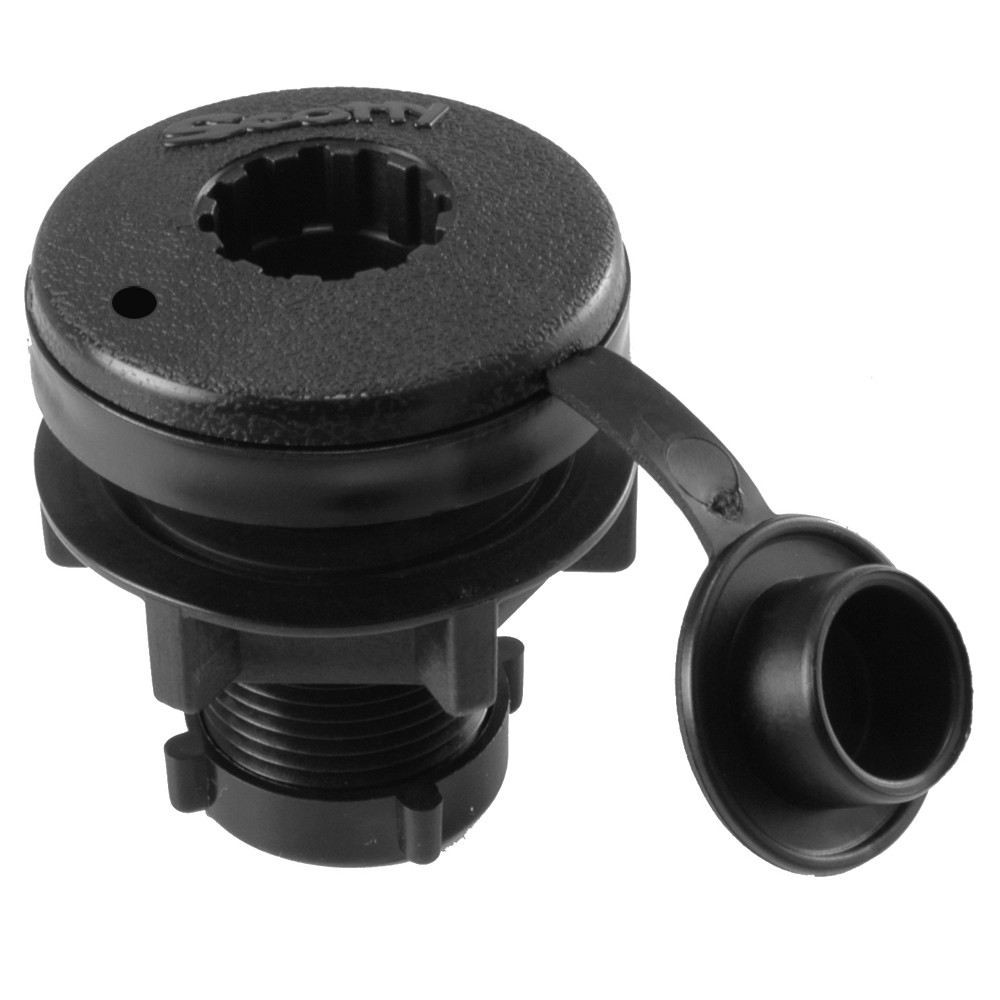 Scotty 444-Bk Compact Threaded Round Deck Mount