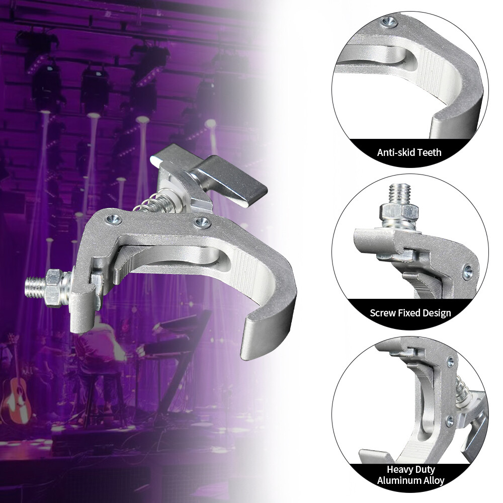 4Pack DJ Stage Lighting Clamp Truss Bracket Hook Clamp DJ Projector Bar Light