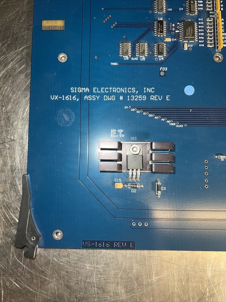 Sigma Electronics VX-1616 Card - VS-1616 assembly #13259 Board