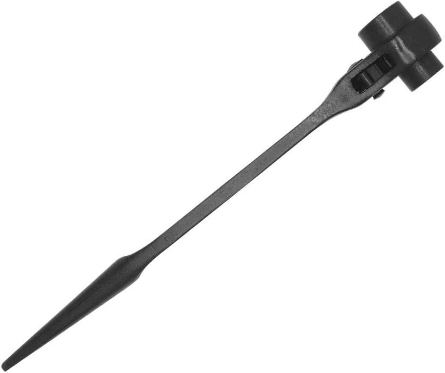 Boxonly Ratchet Podger Spanner Erecting Scaffold Tool 19mm x 21mm, Black