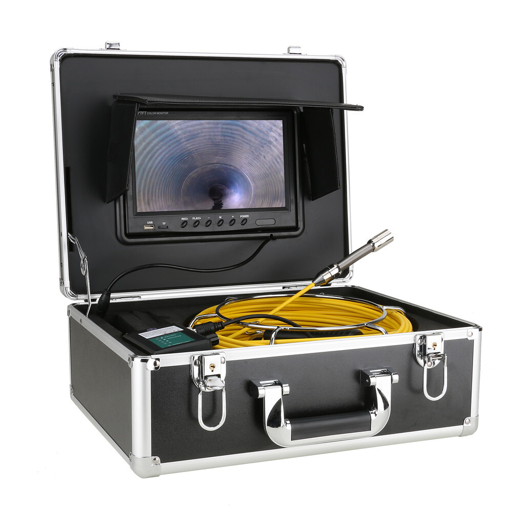 Sewer Camera 17MM 9" IPS Screen Pipeline Inspection Camera with DVR Function