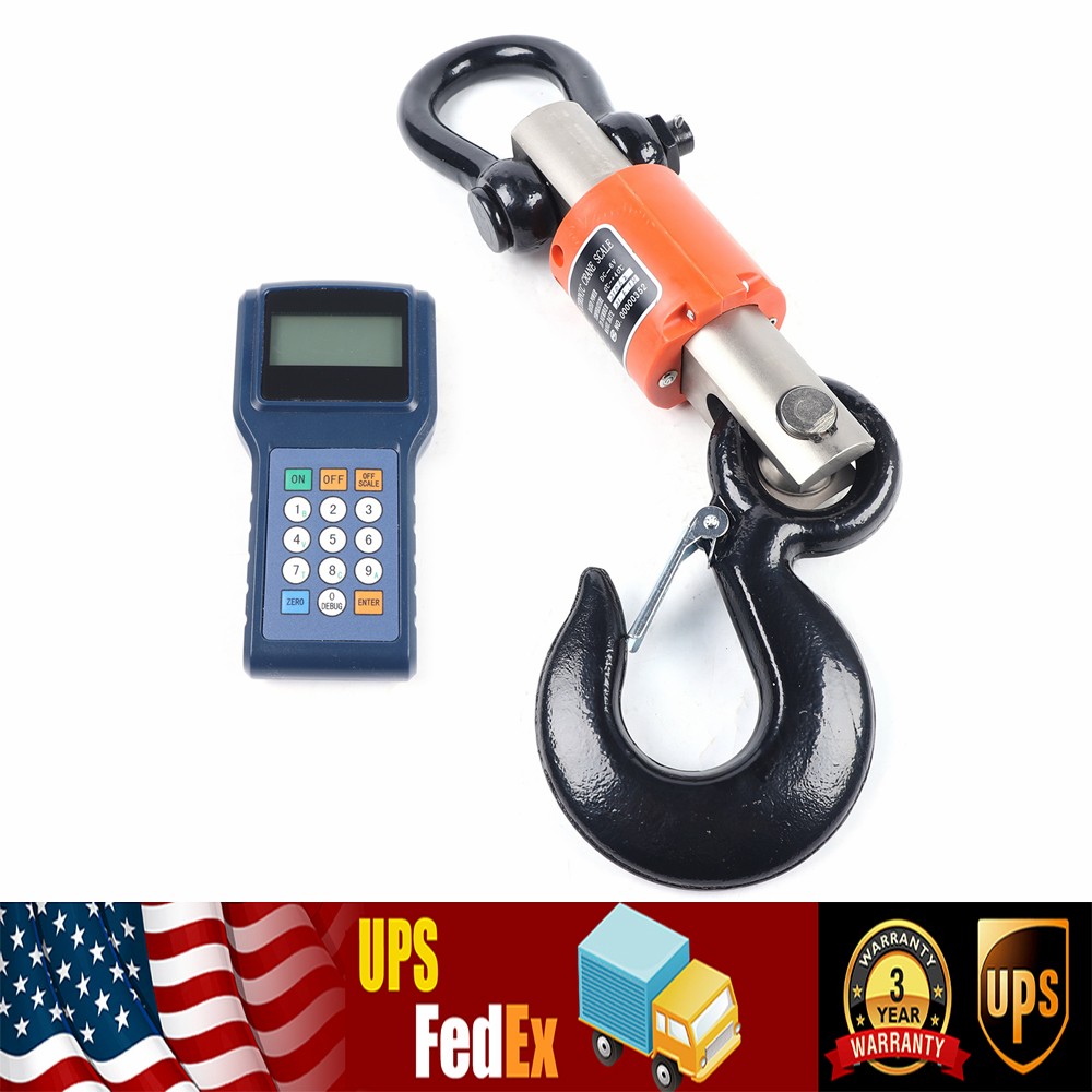 Wireless Digital Electronic Hanging Crane Scale Remote Control Crane Scale New